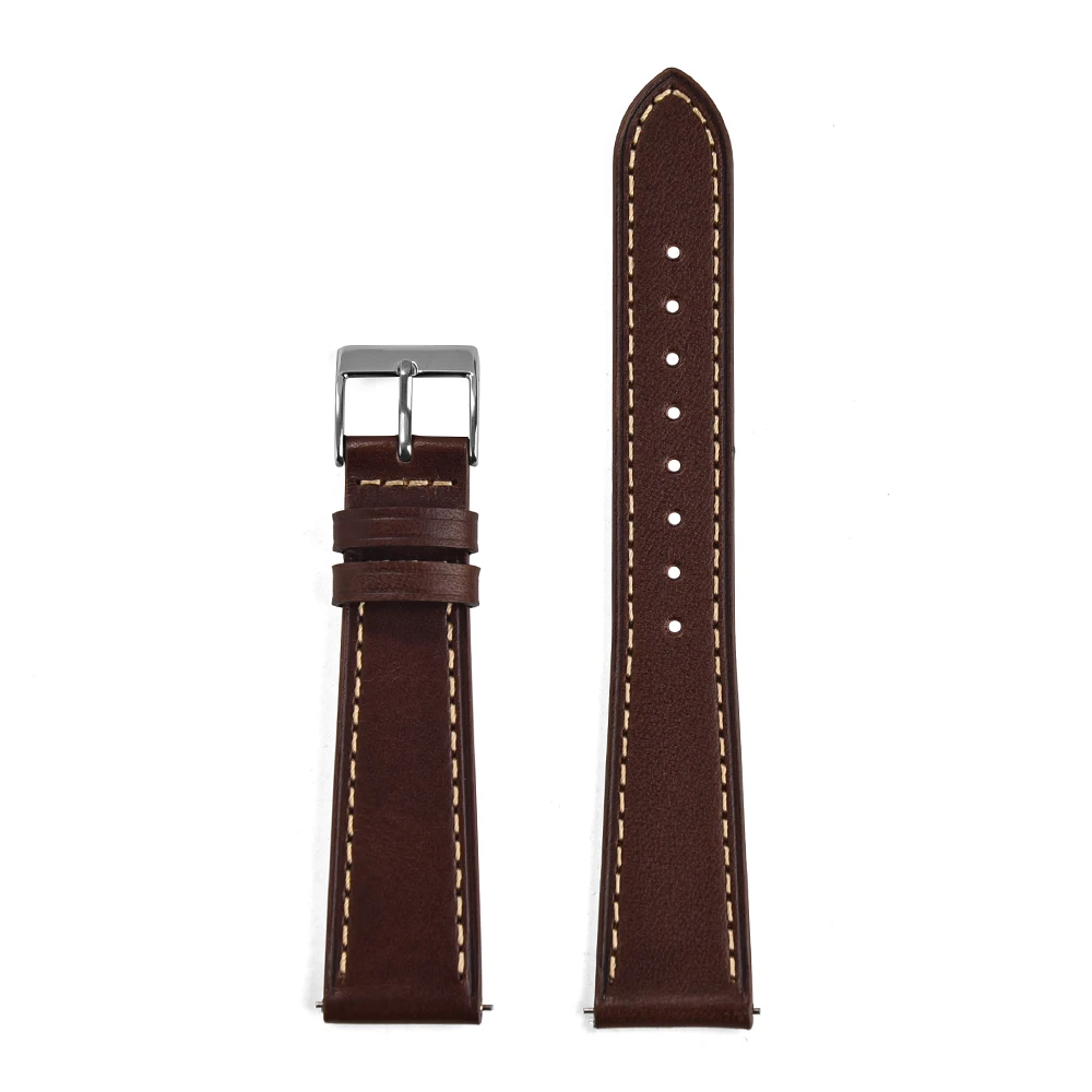 Handmade Vintage Leather Watch Strap with Quick Release
