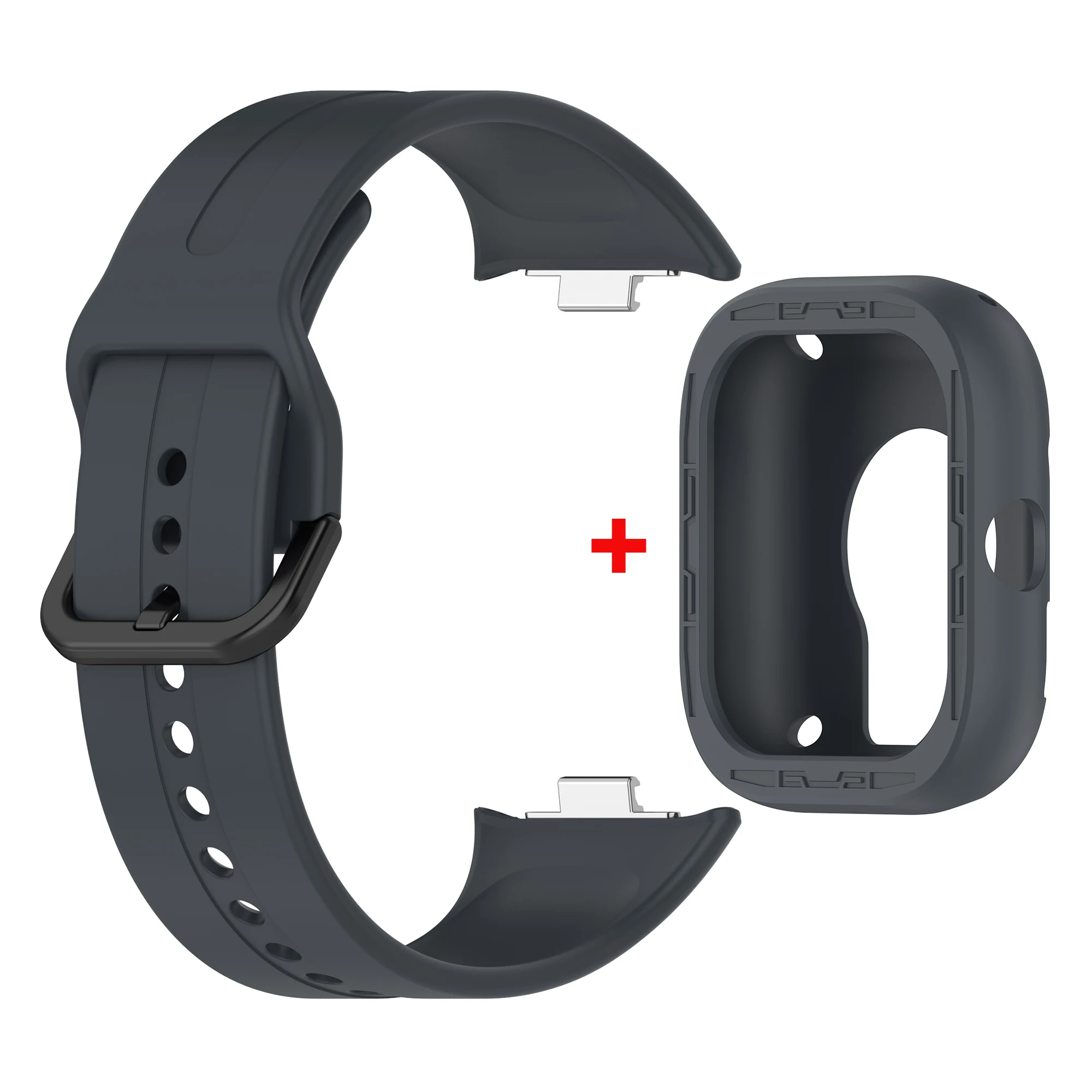 Silicone Replacement Strap with Protective Case