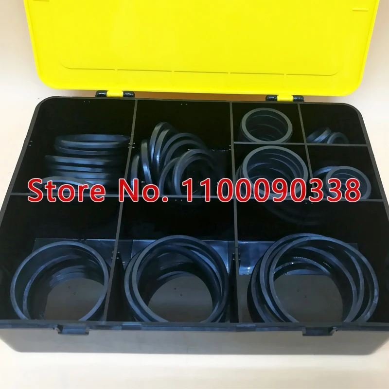 Factory High Quality Caterpillar D-Ring Kit for 4C-4784 9 sizes (1P3700-1P3709) RUBBER FLAT D-RING kit
