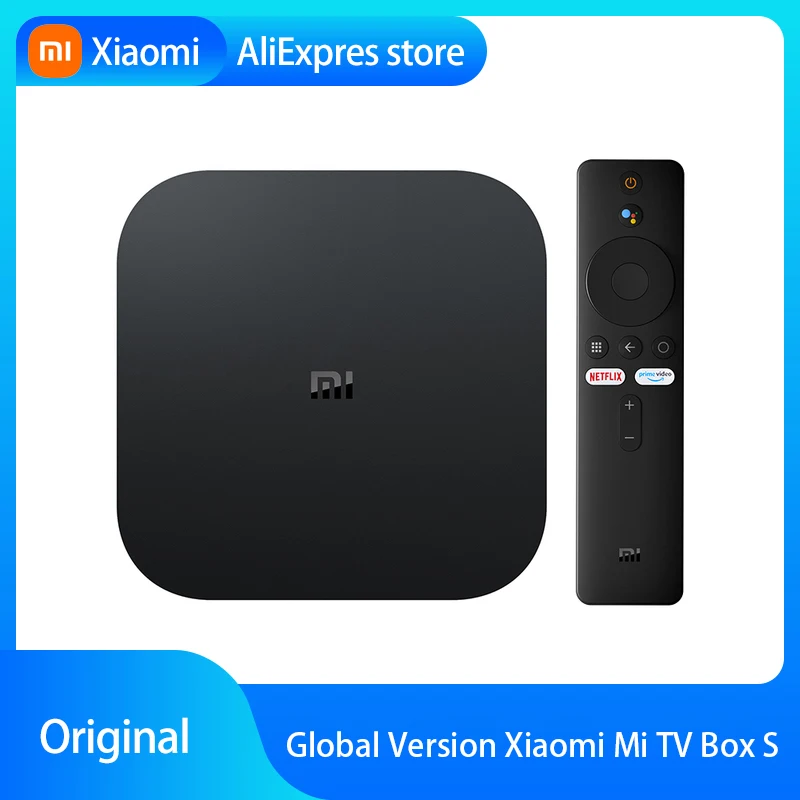 Оригинальная ТВ-приставка Xiaomi Mi TV Box S 4K Ultra HD Android WiFi BT 4 2 DTS Многоязычная