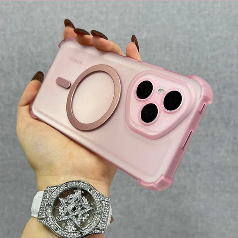 Wireless Charging Airbag Silicone Case with Camera Lens Protection and Shockproof Cover