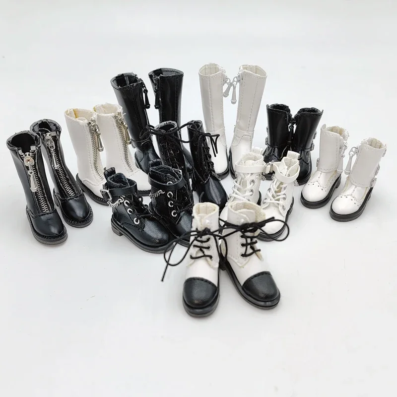 Blythe Doll Shoes Boots Legging for Azone Sock OB23 OB24 Doll Black White Lace Stocking 2