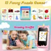 Kids Smart Phone Camera Toys Touchscreen Learning Toy for 3-12 Year Old Boys Girls Phone MP3 Player Christmas Birthday Gifts 2