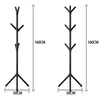 Tree Branches Solid Wood Clothes Hanger Bedroom Floor Coat Rack Home Single Rod Bag Shelf Stable Load-bearing Coat Hat Stand New 6