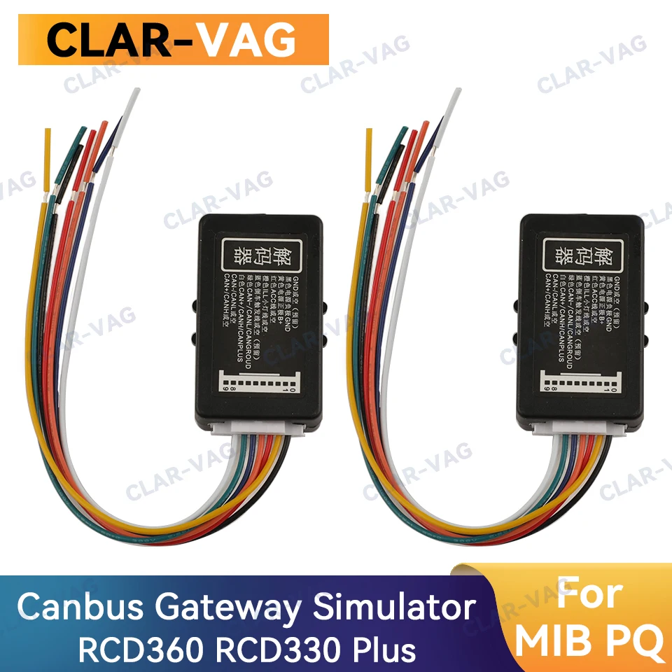 7 Linee Decoder Canbus Gateway Emulator Simulator Per Mib Pq Rcd360 Rcd330 Plus Per Vw Golf Jetta Mk5 Mk6 Passat Touran