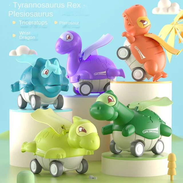 Brinquedos de dinossauro para meninos de 3 4 5 6 de 7 anos, 6 peças de  carros puxados para trás, brinquedos de dinossauros interativos, veículo de  dinossauro infantil : : Brinquedos e Jogos