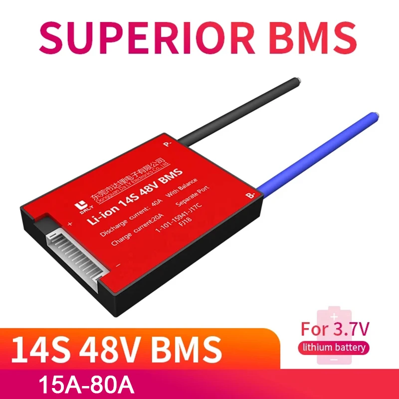 Рисунок 2 - Плата защиты аккумулятора 14S 48V 15A-80A 18650