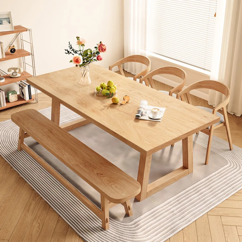 

Wood Rectangular Dining Tables One Piece Living Room Combination Sets Household Dining Tables Devise Muebles Coffee Table QF50DT