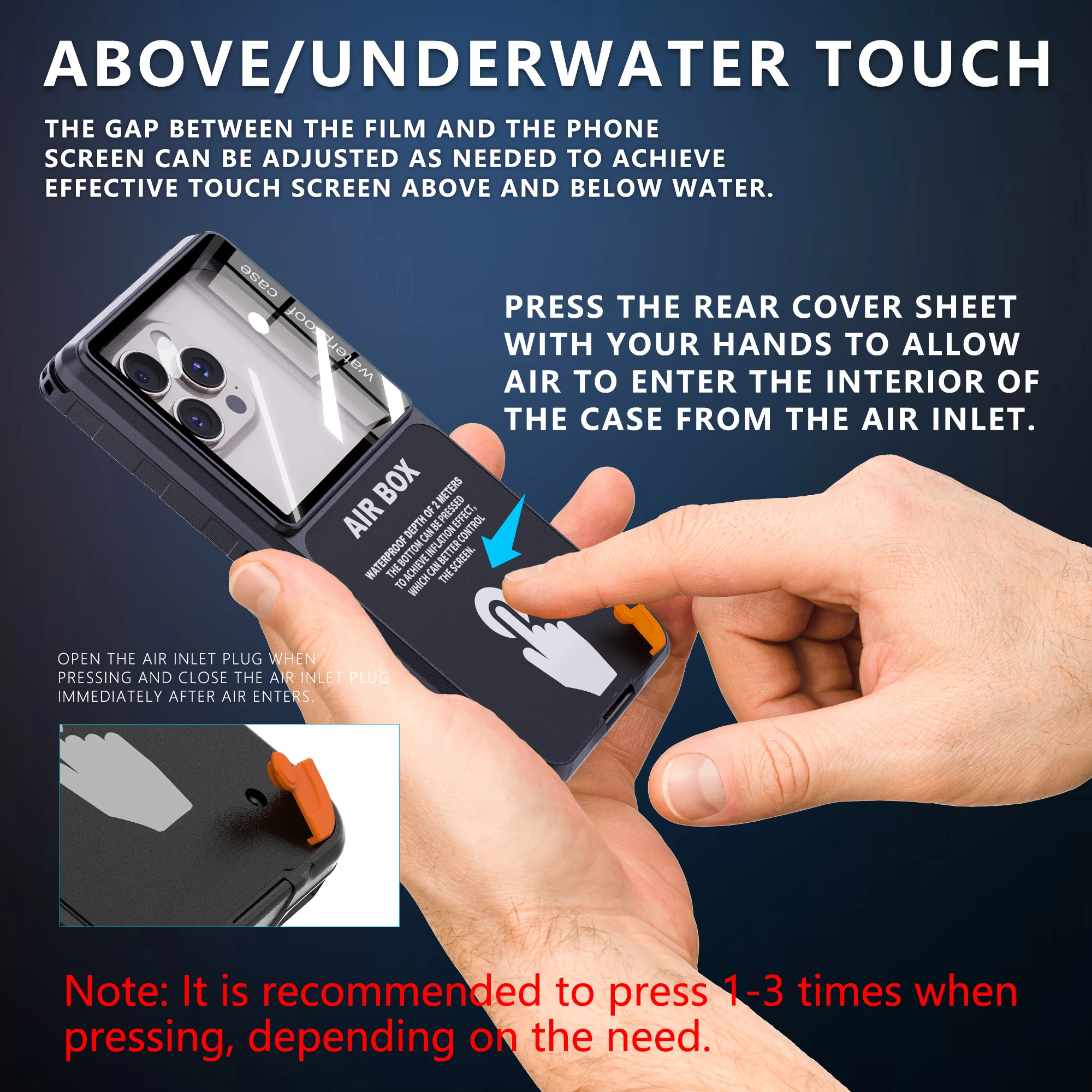 Universal IP68 Waterproof Phone Pouch with Touch Screen Access and Lanyard for Underwater Protection