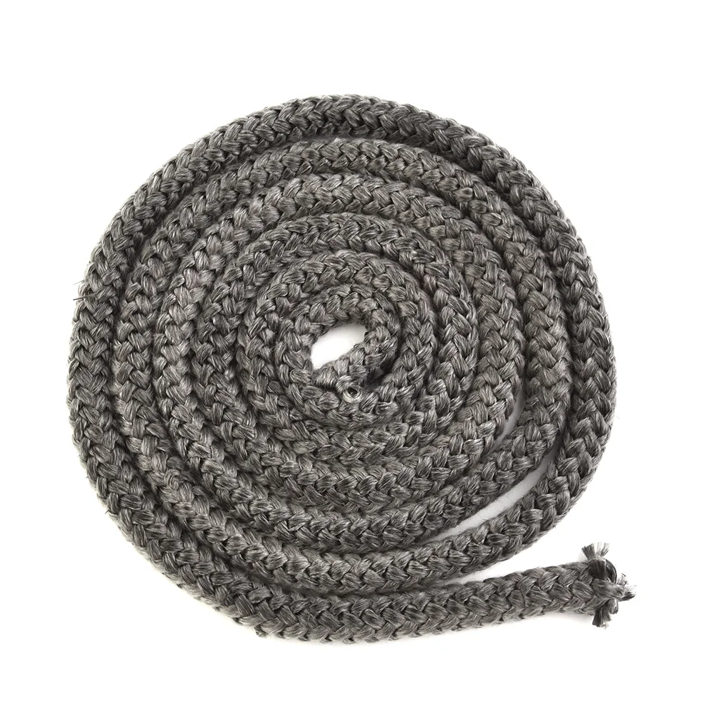 

Black Stove Fire Rope Door Seals Durable Fireplace Supplies High Temperature Resistance Home Winter Accessories