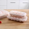 Egg Storage Box Transparent 18/10/8/4/3 Grid Eggs Container Refrigerator Eggs Fresh Keeping Box Outdoor Camping Egg Protector 2