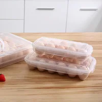 Egg Storage Box Transparent 18/10/8/4/3 Grid Eggs Container Refrigerator Eggs Fresh Keeping Box Outdoor Camping Egg Protector 2