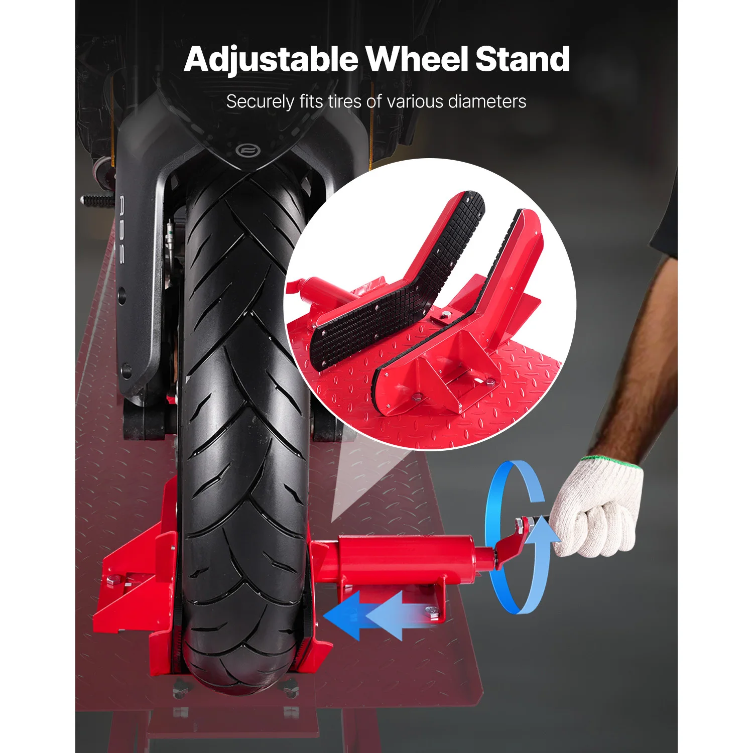 Motorcycle Lift Table Hydraulic Pneumatic Jack for Bike Repair