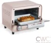 HOT Mini Toaster Oven: 600W Power, Precision Timer, Auto Shutoff, and Culinary Delights Up To 450 Degrees, Pink 2