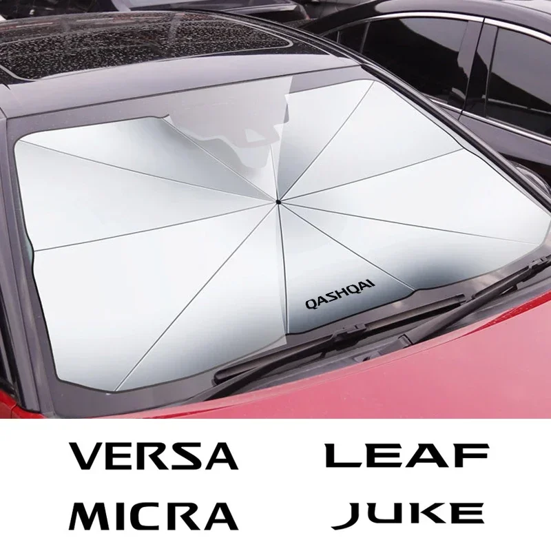 Car Windshield Sunshade Umbrella Car Front Shading For Nissan Qashqai j11 j10 Juke XTrail t32 Tiida Leaf Versa accessories