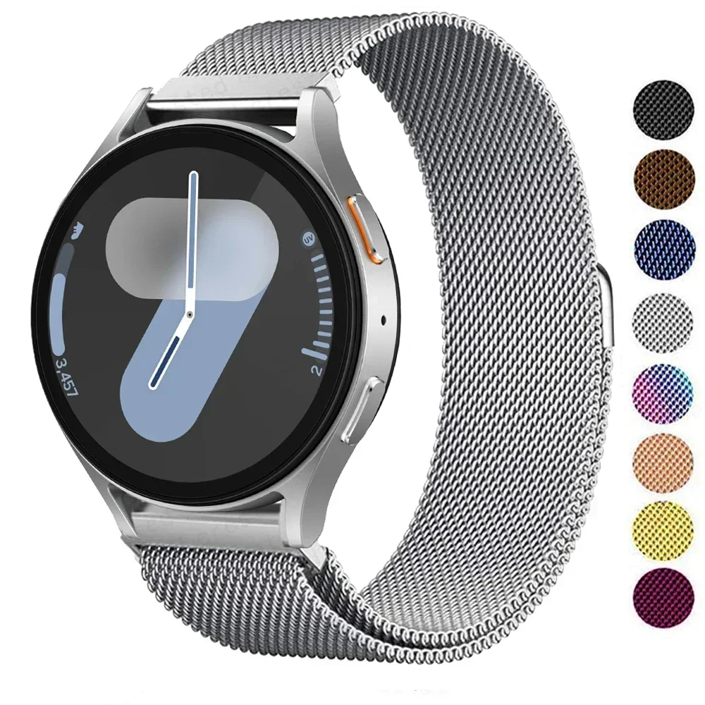 Magnetic Metal Milanese Loop Strap - Premium Bracelet Band, 20mm/22mm