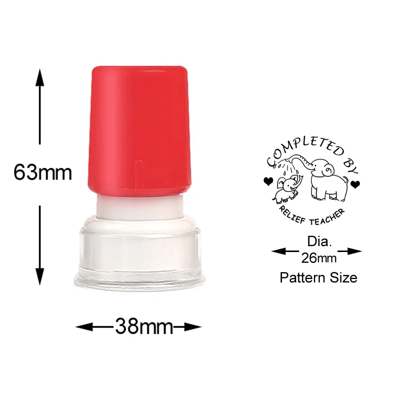 어린이 격려 인감 봉인 교육 도구, 초등학생 유치원 동기 선물, 교사 칭찬 보상 우표, 셀프 잉크, 1 개