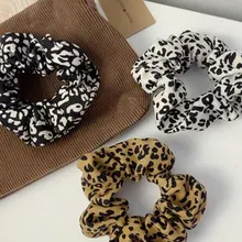 

Vintage Zebra Pattern Hair Rope Women Corduroy Scrunchies Polka Dot Hair Ties Elastic Hairbands Ladies Hair Accessories Soft