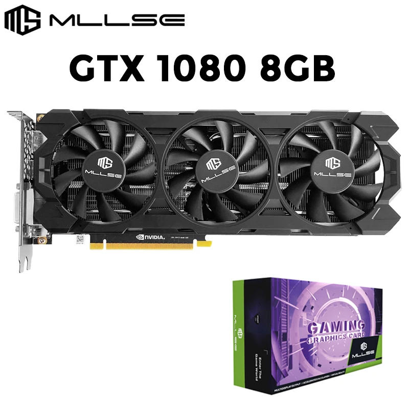 Scheda Grafica Mllse Nvidia Geforce Gtx 1080 8Gb Placa De Video Gddr5X 256 Bit Pci Express 3.0X16 Muslimah Computer Gaming Gpu