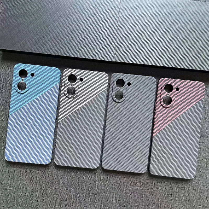 Slim Matte Hard Carbon Fiber Texture Pattern Case with Bumper Protection