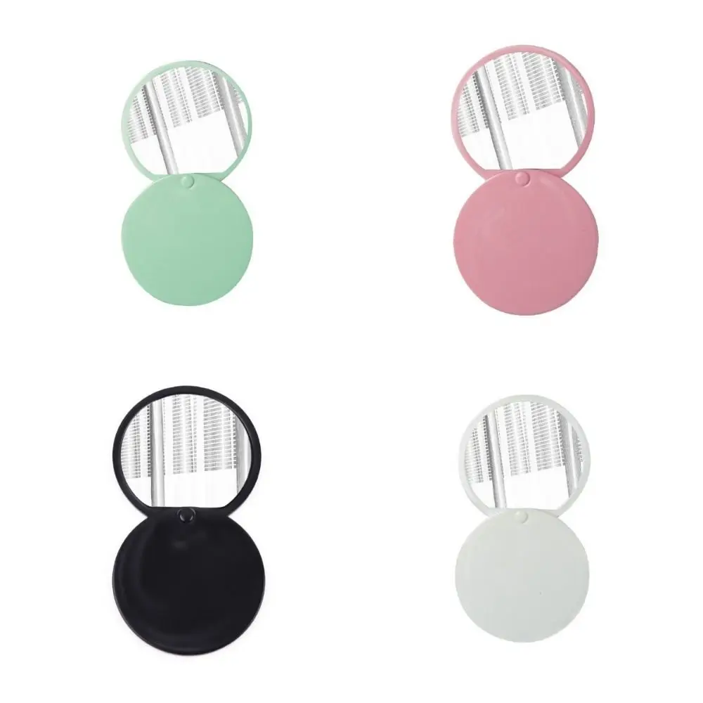 Circular Make-Up Mirror HD Mirror Rotating Portable Handheld Cosmetic Mirror Ins Style Folding Small Mirror Women small shoot targets portable targets targets practicing targets rotating children s toys soft training