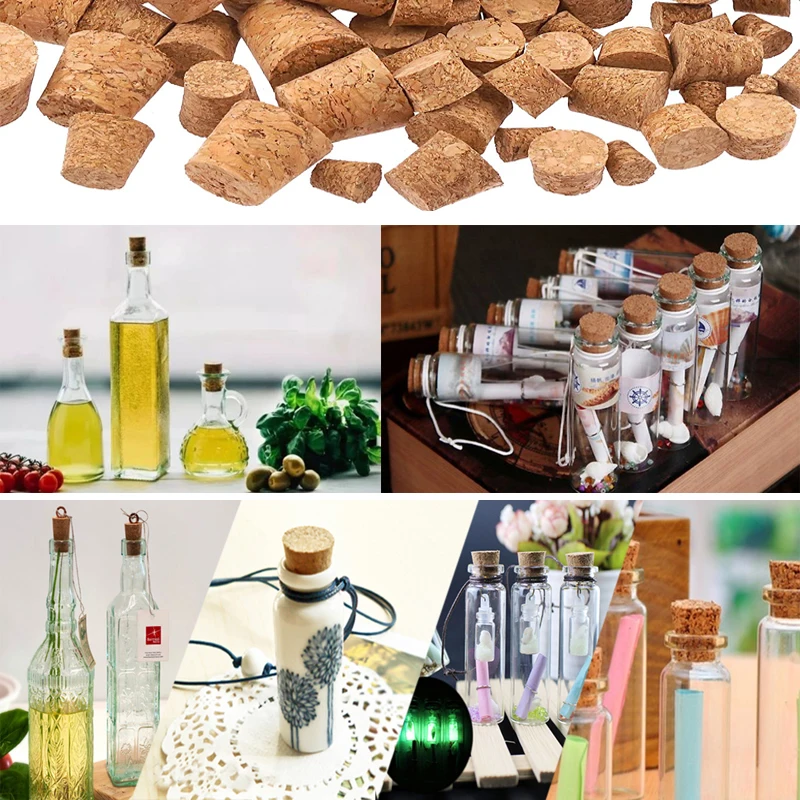 Cork Stoppers Wine Bottle Stoppers Tapered 5-50pcs For Bottle Bar Tools Kitchen Accessories