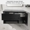 Bathroom Vanity, Modern Wall Mounted Bathroom Vanity with -Door and -Drawer, Modern Floating Bathroom Cabinet 3