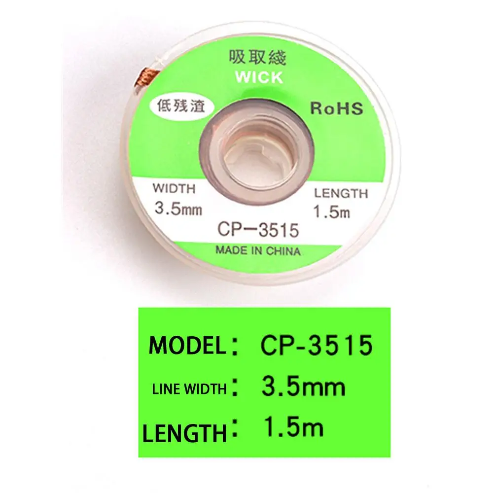 Desoldering Mesh Braid 1.5-3.5mm Copper Welding Point Solder Remover Wire For Soldering