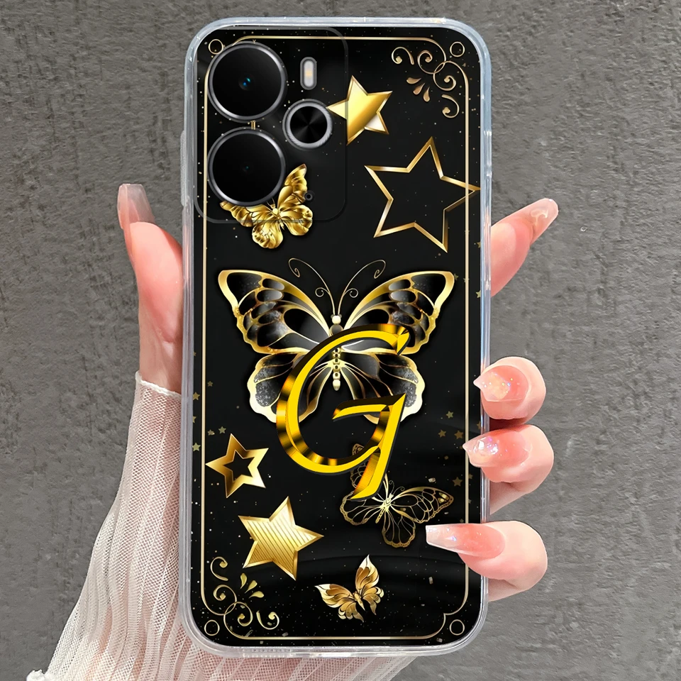 Sparkling Butterfly Shockproof Non-slip Transparent Phone Case Housing