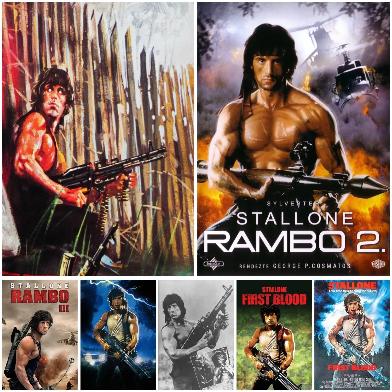 Rambo First Blood Movie Poster Rambo First Blood Movie Poster
