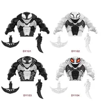 10PCS DY101-104 AF321-326 Movable Model Brick Venom Carnage Riot Symbiont Assemble Action Figure Puzzle Kids Toy Building Blocks 2