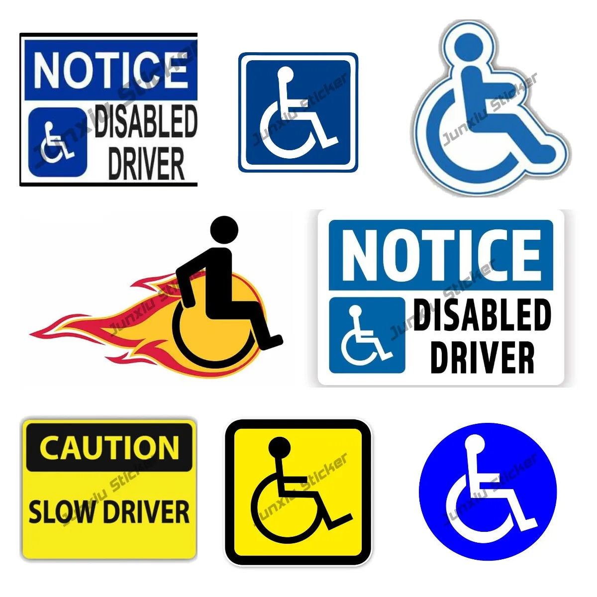 Creative Disabled Driver Decals Notice Disabled Driver Vinyl Decal