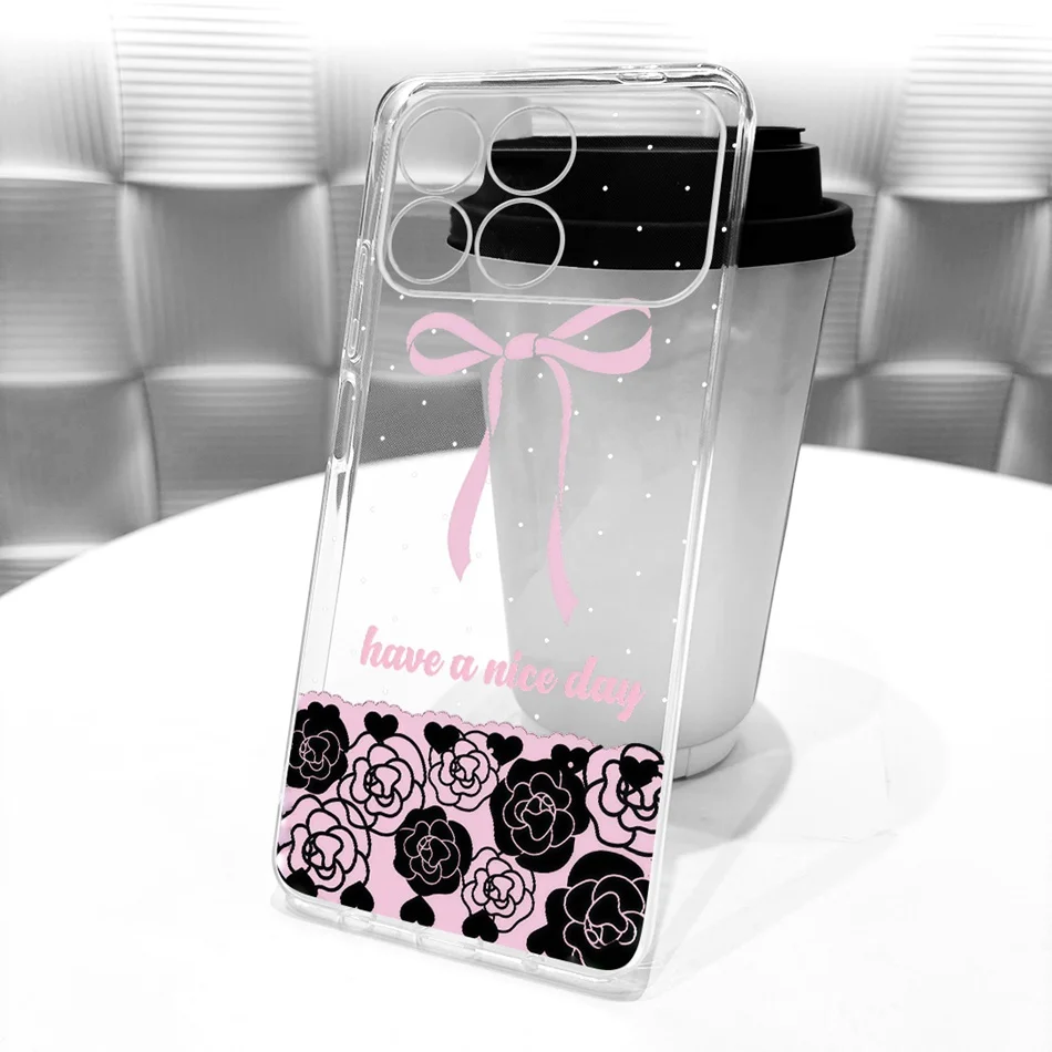 New Simple Style Transparent TPU Soft Silicone Phone Case