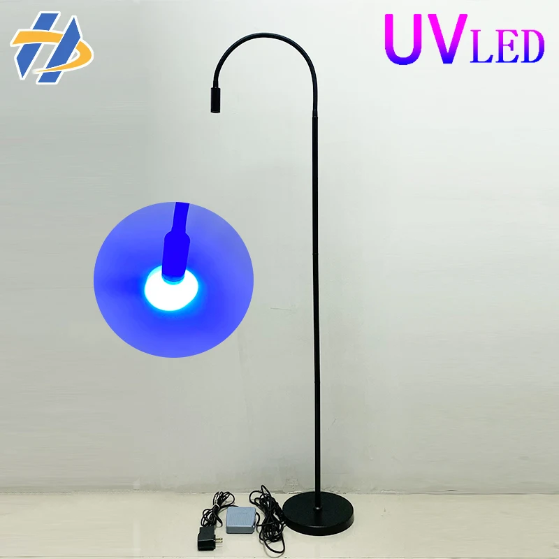 Sac530fe31eda474bbd38fda59f09e7bek 10W High Power UVLED Curing Lamp With Foot Switch Floor Lamp For Fast Drying Of Nail Polish/Eyelash Glue UV Curing Lamp