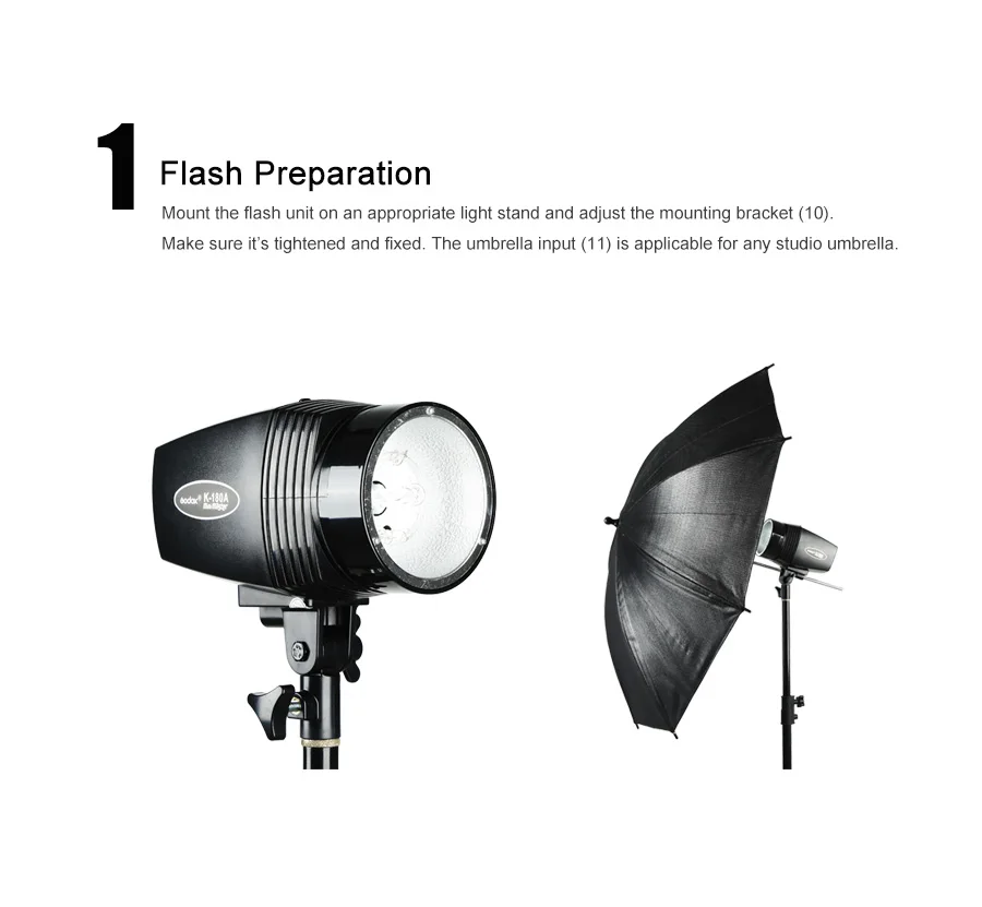 GODOX Mini Master K-180A K180A K150A K-150A Mini Master 180W Studio Strobe Phot