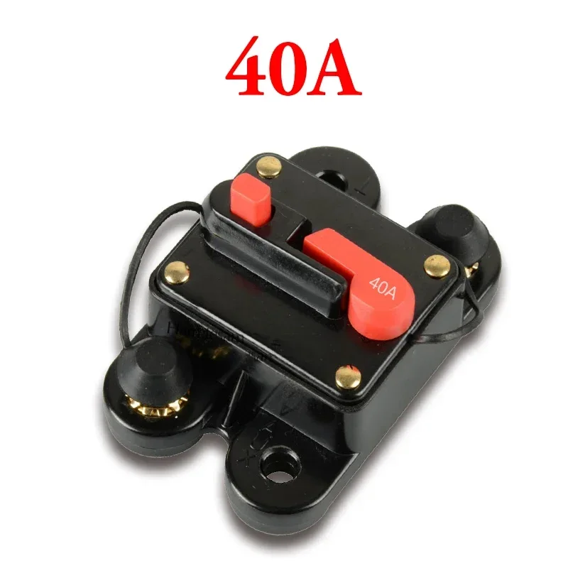 40A 50A 60A 80A 100A 150A 200A 250A 300A AMP 12-24V DC Circuit Breaker Car Auto Fuse Reset optional Car Audio Inline