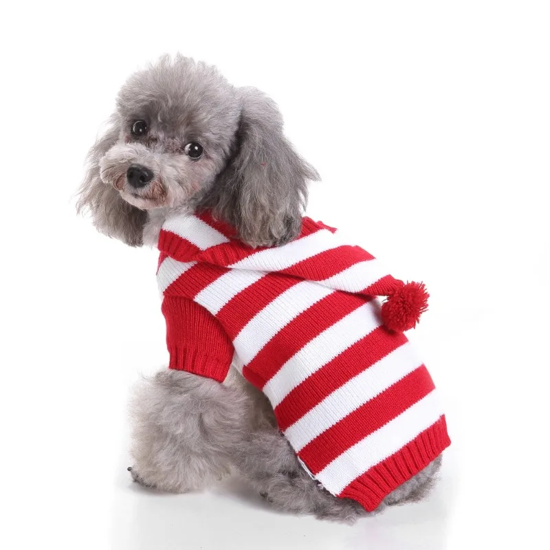 Striped Knitted Dog Sweater 3
