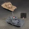RTR RC Mini Battle Tank Toys Boys Gifts Remote Control Military Tanks with Infrared System 170 Degrees Rotate Turret RC Model 2