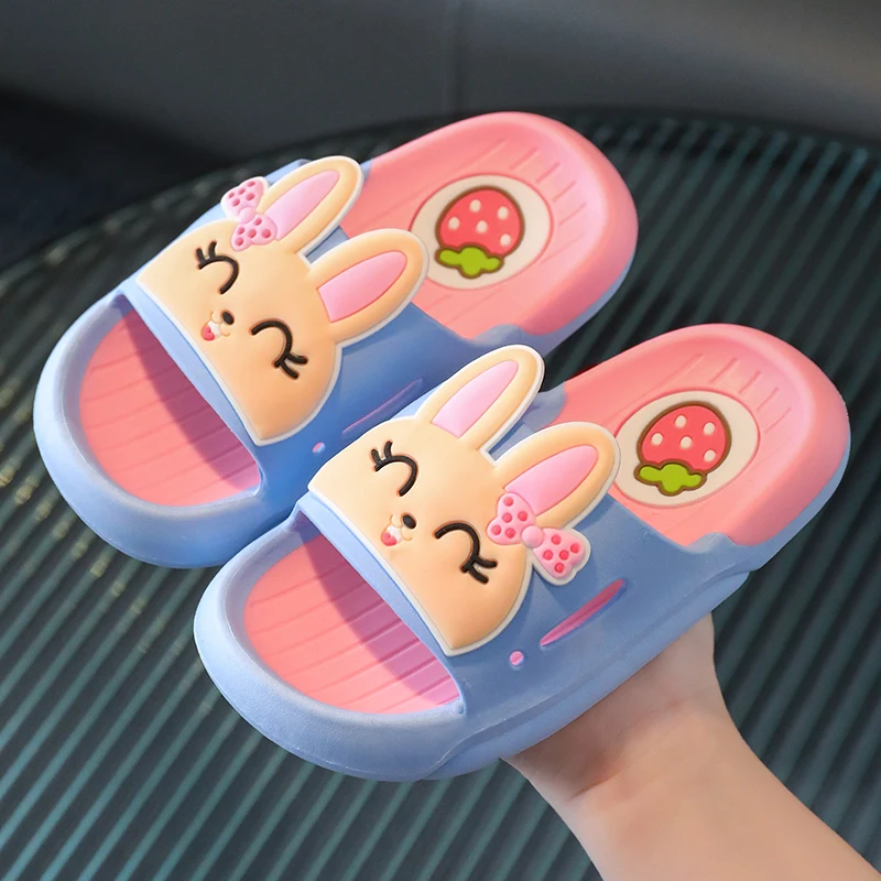 Kids Slippers Indoor Summer Bathroom Anti Slip Soft Sole