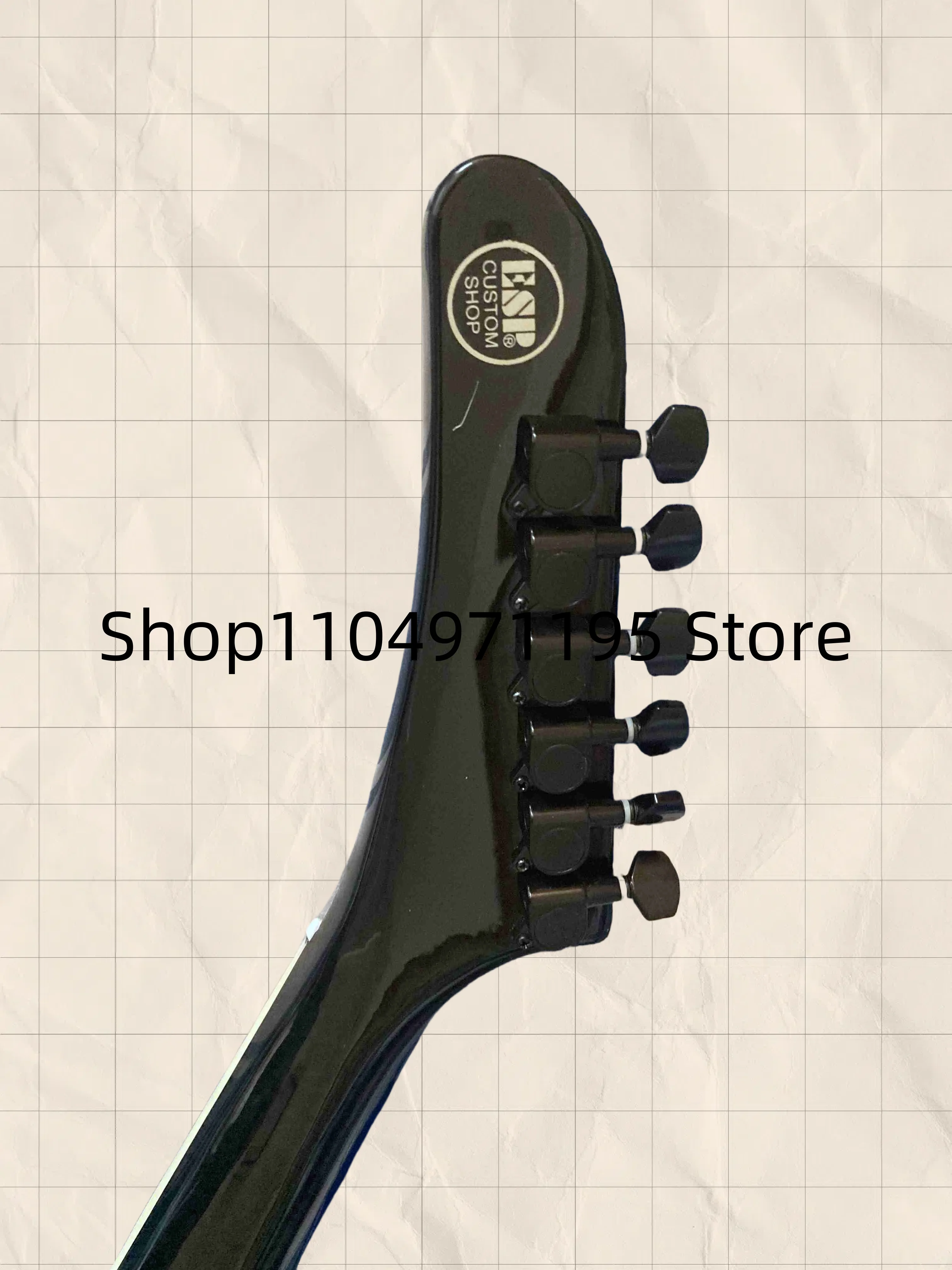 Black 6 Strings Custom ESP Explorer -250 II Electric Guitar James