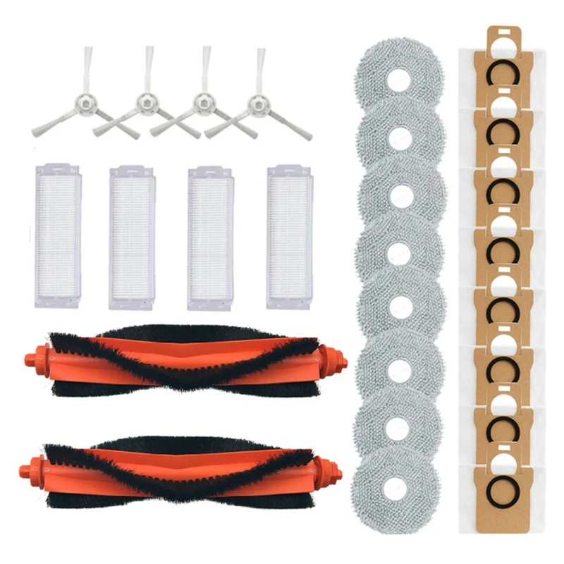 

Сменные детали, аксессуары для робота-пылесоса Xiaomi Mijia M30 Pro C107, основная боковая щетка, Швабра, ткань, Hepa фильтр, пылесборник