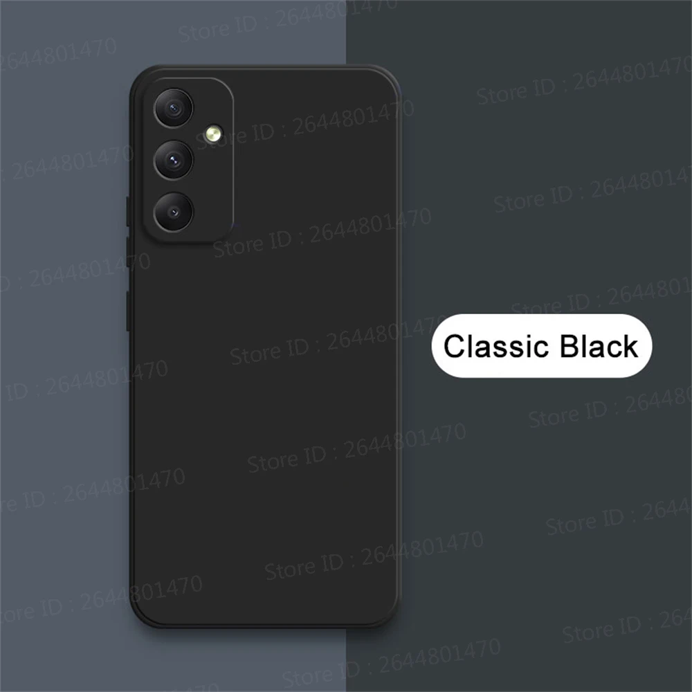 Square Liquid Silicone Shockproof Phone Case - Protective Soft Back Cover