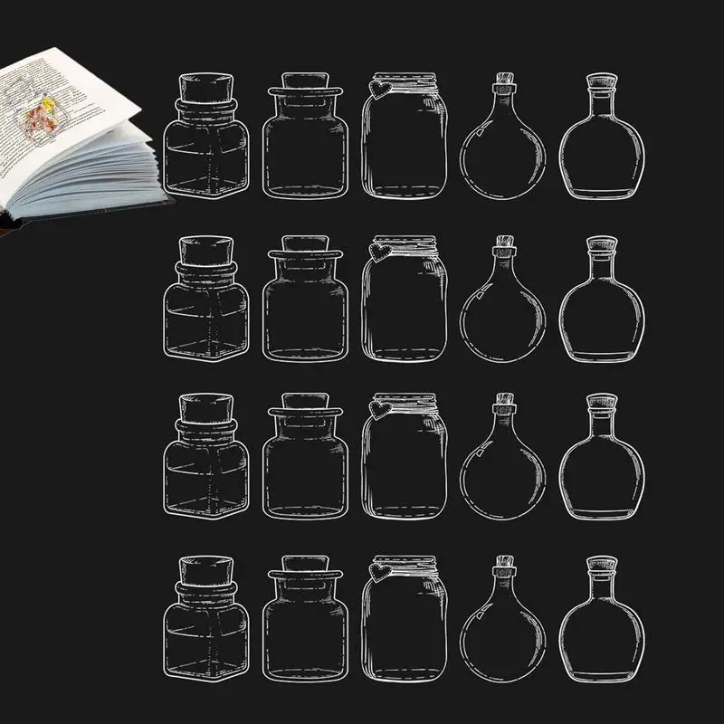 

Сделай сам, высушенные цветы, 20 шт., прозрачные цветочные аксессуары для детей, студентов, канцелярские закладки для письма в классе