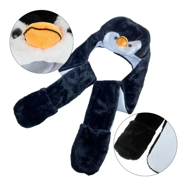3 in 1 Plush Hat Paw Gloves and Scarf 50
