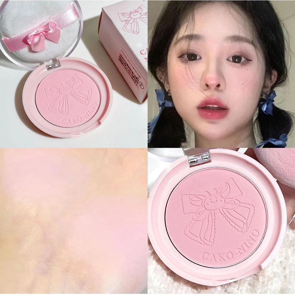 Face Blusher Matte Natural Cheek Tint Brighten Face Waterproof Cheek Contouring Cosmetics Blush Powder Soft Female Makeup 2