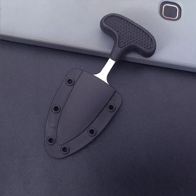 Description Picture 6 of item1PC Stainless Steel Pu 'er Tea Knife Open Mail Express Box Knife Outdoor Camping with Serrated Rope Cutter Tool