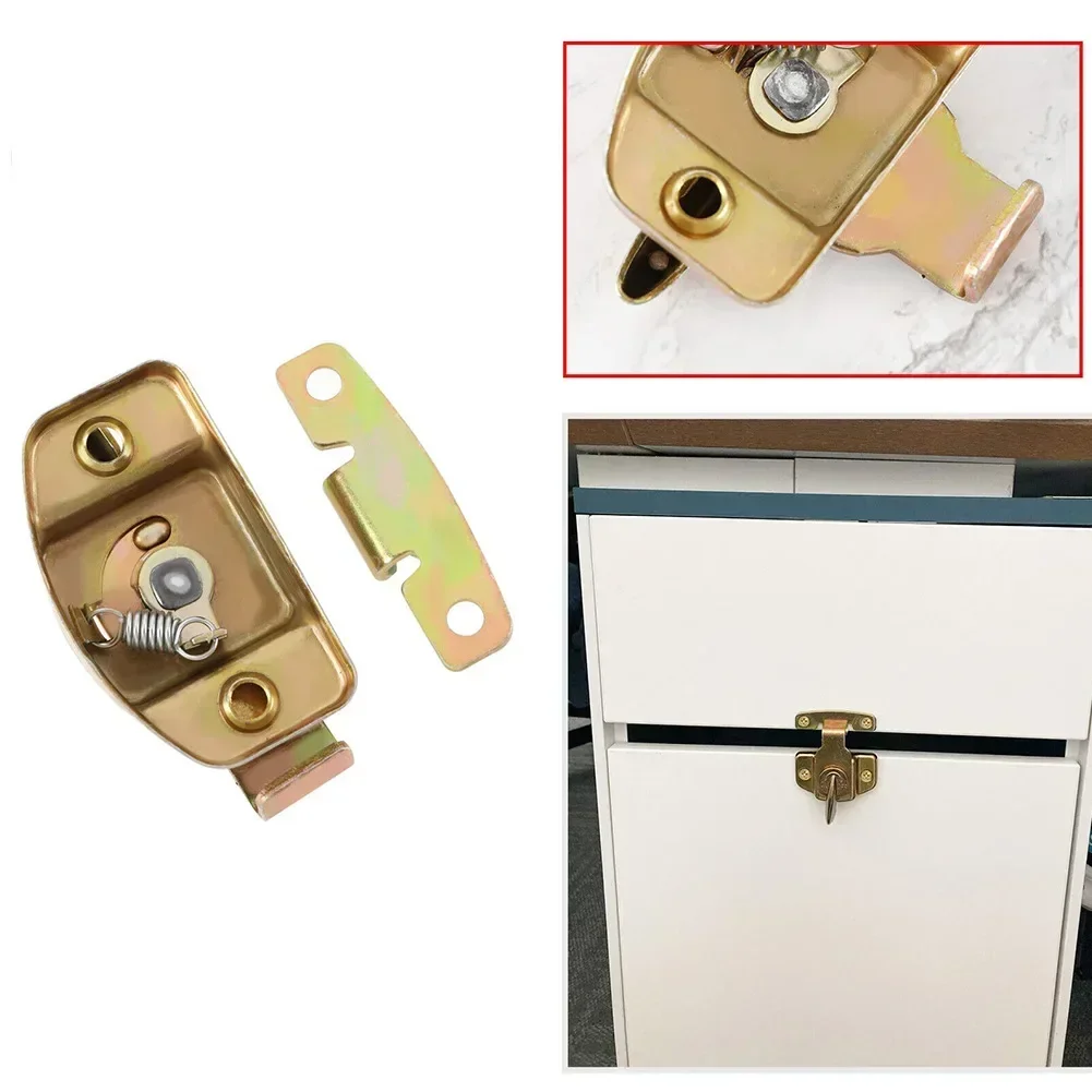 1pc Metal Table Locks Dining Table Buckles Connectors Door Hasps Fasteners Latches For Drawers Cabinets Hardware Door Closers