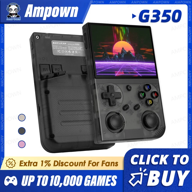 Console de jeu BATLEXP G350, console vidéo portable rétro, 3.5 en effet, écran IPS, système Linux, Joystick pour touristes, moteur de vibration, cadeau 1