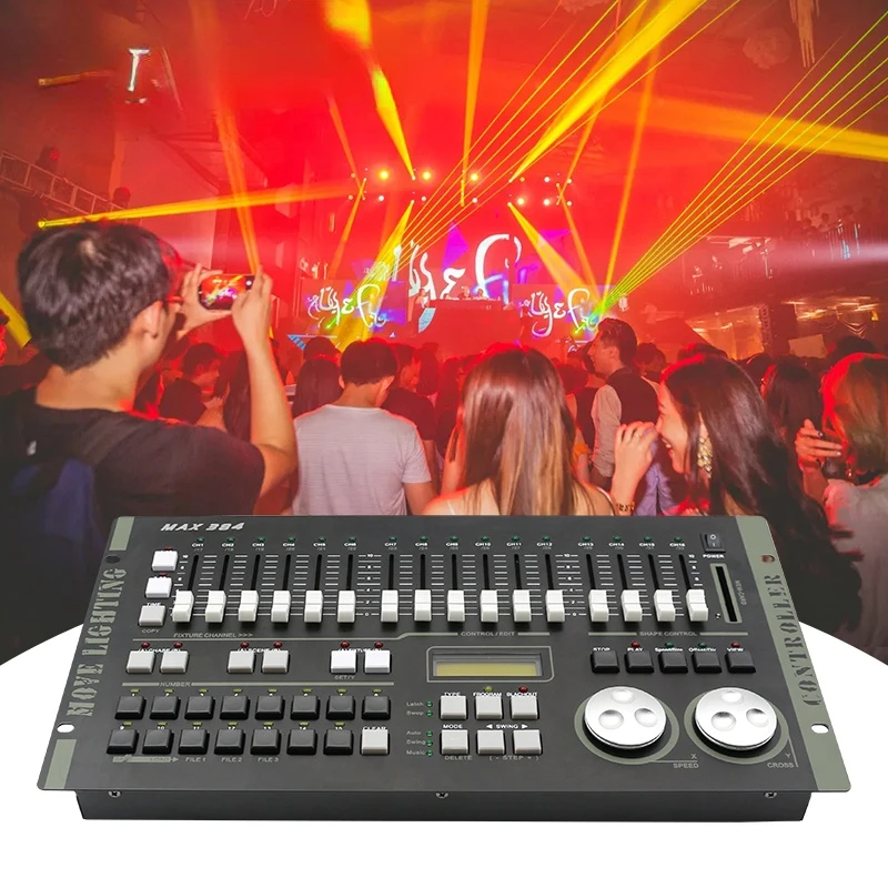 디스코 Dj 무대 조명, 최대 384 Dmx 512 콘솔, Dmx 조명 컨트롤러, 이벤트 조명에 적합