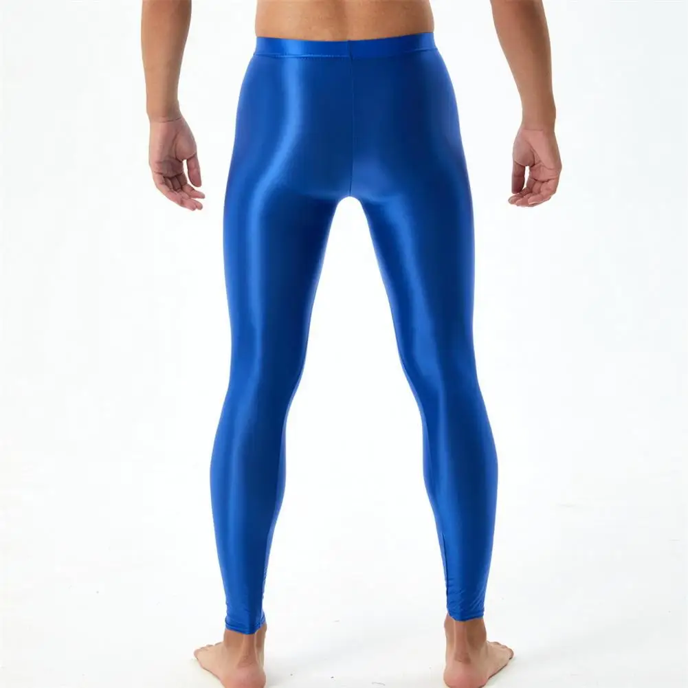 Description Picture 6 of itemSeries Nude Men's Basketball Football Breathable High Brightness Tight Elastic Fitness Pants Leggings